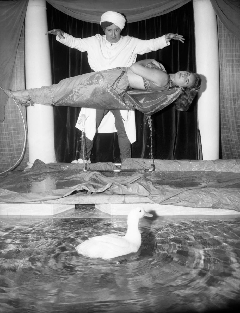 Milo & Roger [Floating woman with duck], Los Angeles