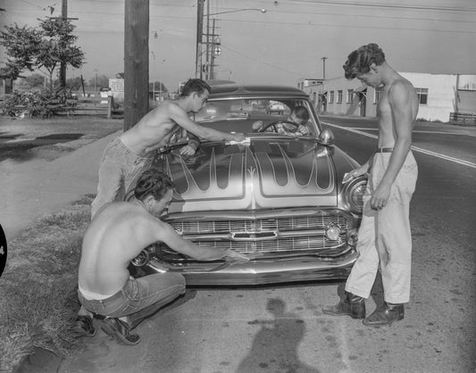 Hot Rod [four men detailing], Los Angeles