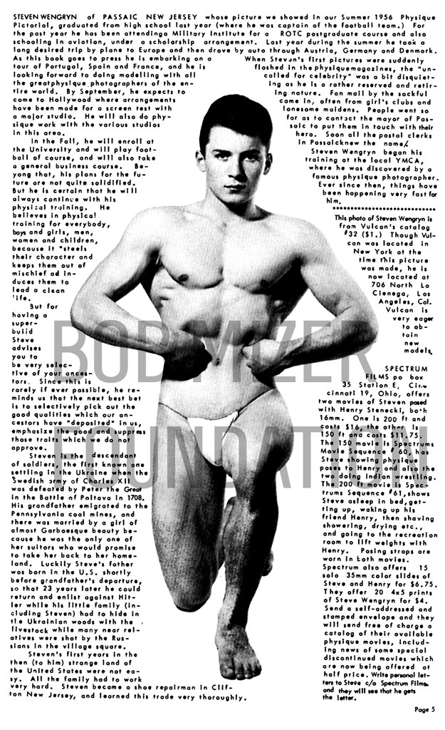Steve Wengryn |  Physique Pictorial Short sleeve T-Shirt